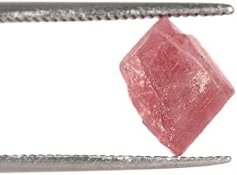 Gemhub Бразилски турмалин сурови груби лековити кристали 3.05 ct. Лабав скапоцен камен, розова турмалин за украсување на домови ..