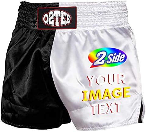 O2Tee Custom Unisex Basic MMA MMA Muay Тајландски шорцеви за мажи жени деца во боксот во боксот кикбокс