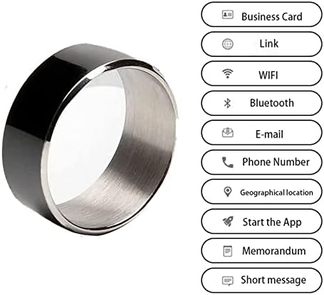 Мултифункционален паметен прстен на HepVet NFC, мултифункционален прстен, носен паметен прстен за отклучување, автоматско бирање, идеален