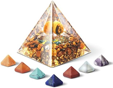 Оргон пирамида за позитивно заздравување на енергијата кристал рачно изработена пирамида заштита кристали генератор на енергија за стрес