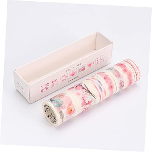 СТОБОК 16 ролни тетратки налепници цветни ленти Јапанди декор цвет налепници за подароци Декоративни занаетчиски ленти Декоративни