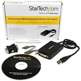 Startech.com USB до DVI Надворешна видео картичка мулти монитор адаптер
