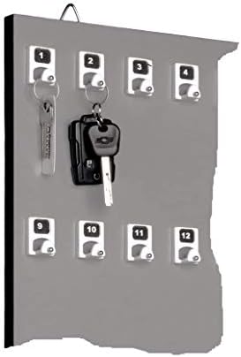 Држач За Клучеви на Компанијата стенд, Решетка за Клучеви 48ПВЕ со 48 Дополнителна Кука Со Нумериран Простор За Клучеви Од Автомобил Со Далечински
