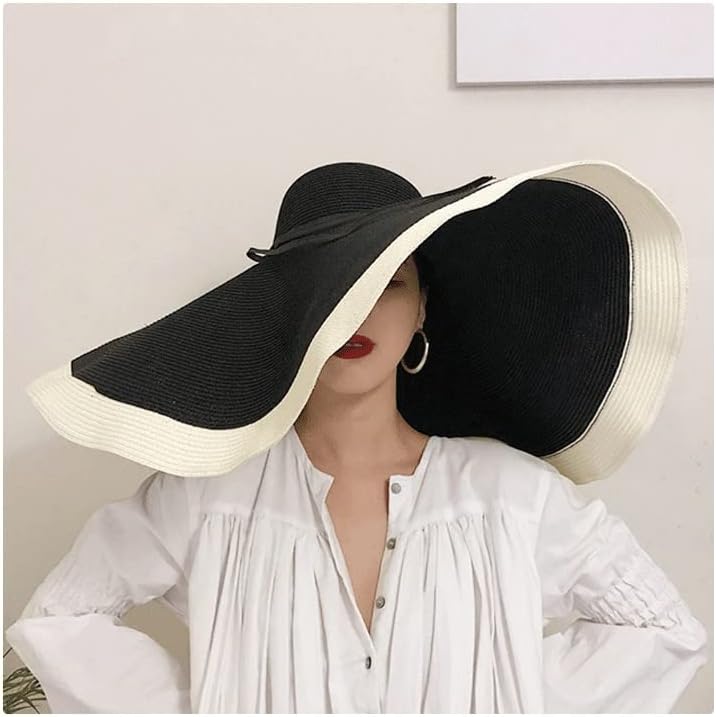 Houkai лето женско преголемо капаче за шетање на отворено модна писта фото -капа од капа на плажа