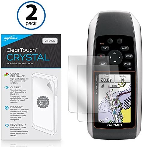 Garmin GPSMAP 78sc Заштитник На Екранот, BoxWave [ClearTouch Crystal ] HD Филм Кожата-Штитови од Гребнатини За Garmin GPSMAP 78sc, 78,