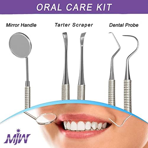 Стоматолошки алатки, 3 парчиња комплет за чистење на хигиена за заби, отстранувач на плаки за заби, алатки за чистење на орална нега од