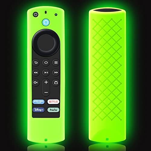 Firestick Remote Cover, Firetv Remote Case, Firestickremote TV далечински универзален сјај на кожата на кожата во темно зелена боја
