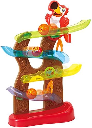 Playgo Jungle и слајд Tumbler - Детска играчка со атрактивни слајдови и шарени топки, лост со теми од џунгла, управувана од играта на детето