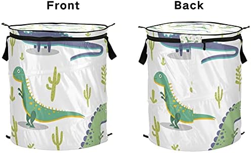 Диносаурус Поп -дополнете го алиштата за алишта со патент за патент за перење со рачки со рачки што може да се сруши за складирање на корпа за облека Организатор за ?