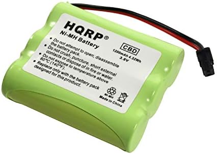 HQRP безжична телефонска батерија компатибилна со Uniden BT-1006/BT1006 замена/проширен/висок капацитет