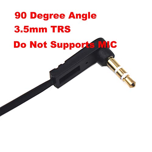 Audio кабел од 3,5 mm, 2-пакет 15см 1/8 3,5 mm TRS машки до TRS машки стерео џек аудио кабел Aux за слушалки, стерео на автомобили, домашно