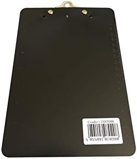 Пакет од 12 црни клипчиња А5 со клип за пеперутка со владеечка страна - табла за клип