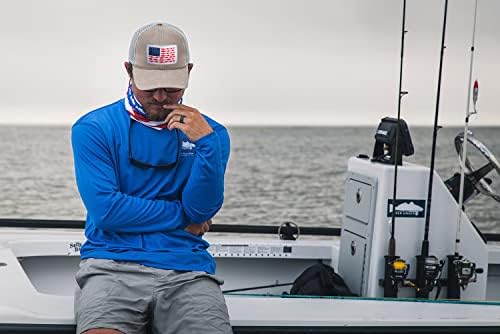 Американска капа за риболов со знаме - прилагодлива капа на отворено мрежи за риба со знаме - одлични подароци за риболов за мажи