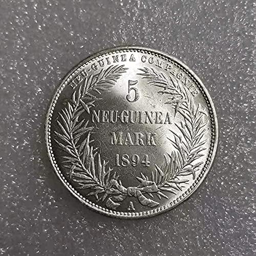 Антички ракотворби 1894 германски 5 Марк Сребрена Комеморативна Монета 1558