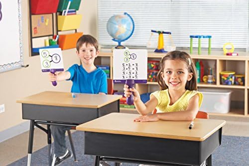 Ресурси за учење Двострана броеви на обврзници за пишување и вари, додатоци во училницата, сет од 5, на возраст од 5+ на возраст