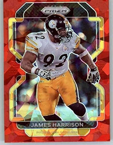 2021 Panini Prizm Prizm Red Ice 259 James Harrison Pittsburgh Steelers NFL Football Trading Card