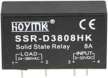 Hoymk PCB посветен со иглички HOYMK SSR-D3808HK 8A DC-AC Solid State Relay SSR D3808HK