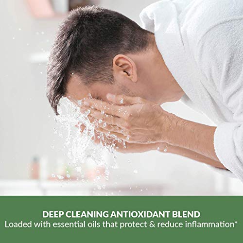 Нежно средство за чистење на лицето за жени и мажи | Освежувачки чистач за чистење на лице за мрсна кожа со негување есенцијални