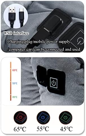 Загреана перница за седиште USB канцелариски стол за греење подлога за греење. Подлогата за греење е отстранлива за лесно чистење.