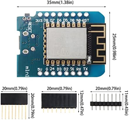 Digiyes ESP8266 ESP-12F D1 Mini Module Mini Nodemcu WiFi Internet Development Одбор за развој компатибилен со Arduino