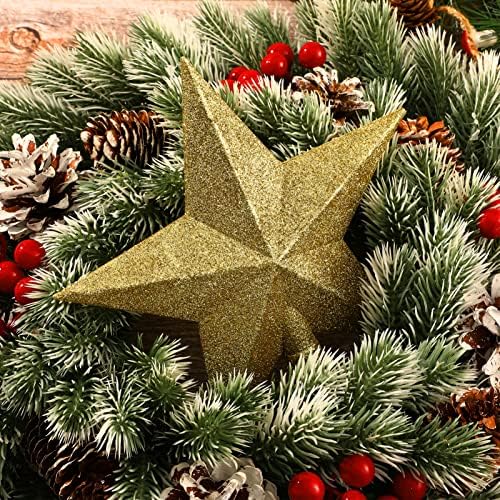 ПРЕТИЗУМ Сјај Дрво Топер Божиќна Ѕвезда Топер Блескав Блескав Украс На Врвот На Дрвото Класичен Украс За Божиќни Забави Украси Украси За Новогодишна Елка
