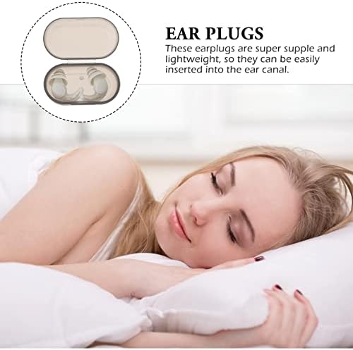 Заздравуваат 1 пар за еднократно силиконски ушни приклучоци водоотпорни уши за намалување на бучавата за спиење за пливање 'рчење на концерти бели