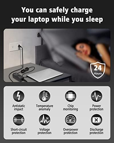 45W USB-C Chromebook Charger за лаптопи, таблети и телефони, брзо полнење со долг издржлив адаптер за наизменична струја, замена