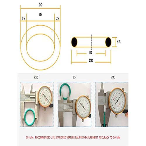 Othmro 20pcs нитрилна гума О-прстени, 1,8мм жица диа 11,2мм ОД метрички запечатување нитрил NBR гумени мијалници за запечатување на нафта