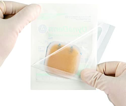 Dynarex Dynaderm Hydrocolloid преливи, стерилни и безбедни влажни завои, 2 x 2 тенки и без латекс, корани закрпи, 2 кутии од 20 преливи за динадерм