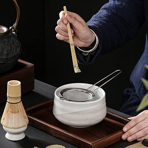 Комплет милагето од 4 Парчиња Комплет Мача Церемонија За Чај Во Јапонски Стил Затворен Штанд За Матча Матча Комплети За Чај Традиционални