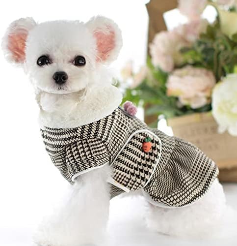 СЕ ЗДОБИЈАТ Со Мали Куче Фустан Миленичиња Зимски Куче Руно Облека Кутре Мачка Мантил Топла Памучна облека