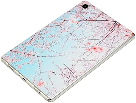 Случај за UUCOVERS за Samsung Galaxy Tab A7 Lite 8.7 инчи таблета 2021 Ослободете меки TPU задниот удар на лесен флексибилен силиконски чист браник против лизгање, розово цреша цвеќиња