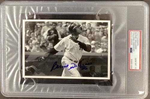 Берни Вилијамс - ИГОНТИРАНА ФОТО БАСБАЛ NYујорк PC PSA/DNA Autograph Gem 10 - Автограмирани фотографии од MLB