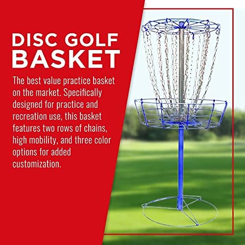 Дискови продавница за растСпорт лајт диск корпа за голф-преносна, лесна, лесна за поставување голф-пракса мрежа со тешки метални ланци за голф-вежба