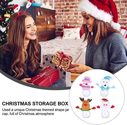 4 парчиња преносни кутии за складирање Дедо Мраз за божиќни божиќни божиќни божиќни божиќни украси