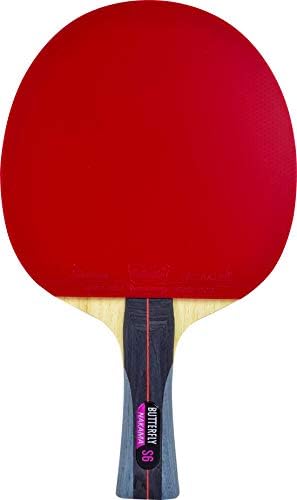 Пеперка Накама С6 Рекет за тенис на маса | Лесна, огромна брзина со тежок спин | Накама серија | Препорачано за напредно ниво на пинг -понг