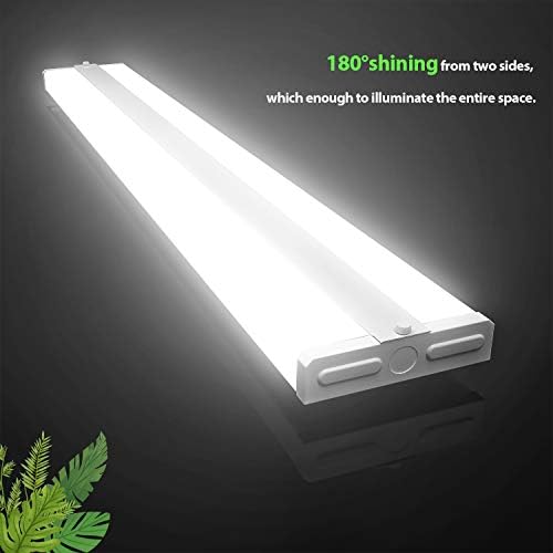 Antlux 4FT LED светлосни тела 50W SRAPAROUND LED светло 5500LM, 4000K неутрално бело, ултра тенок 48 инчи канцелариски тавански тавански
