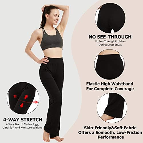 Felemo женски подигање јога панталони со висок половината за контрола на стомакот, м-3XL