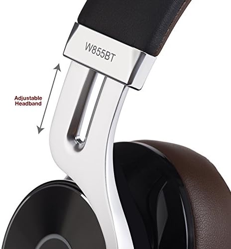 Едификатор W855BT Bluetooth Слушалки-Стерео Безжични Слушалки Преку Уво Со Микрофон И Контрола На Јачината На Звукот-Кафеава/Црна