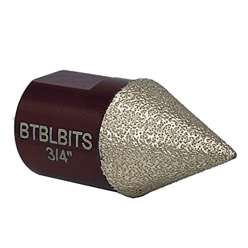 Btblbits Дијамант Beveling Chamfer Малку 3/4 инчен x 5/8 -11 Тема Дијамант Countersink Вежба Малку &засилувач; Дијамант Мелење Малку 1 25mm