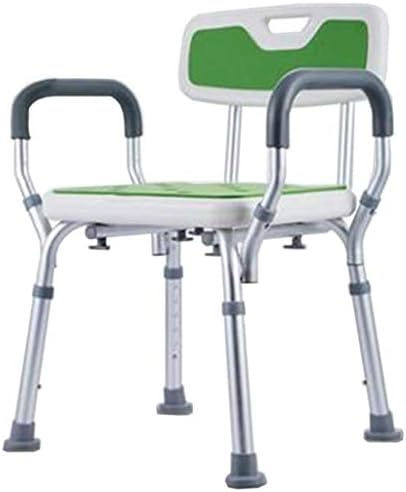 FXLYMR Туш Седиште Стол За Туширање Со Раце И Грб Прилагодлива Висина Алатка За Бања Против Лизгање И Без Лизгање Седиште За Када За Хендикеп, Инвалиди, Постари и Поста