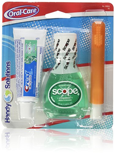 При рака решенија Орална нега со 3 парчиња големина на патувањето W/миење на устата, паста за заби и четка за заби за виткање,
