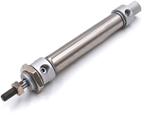 Air Cylinder Baomain MA 25 × 75 25mm Bore 75mm мозочен удар единечен шипка со двојно дејство на не'рѓосувачки челик мини пневматски