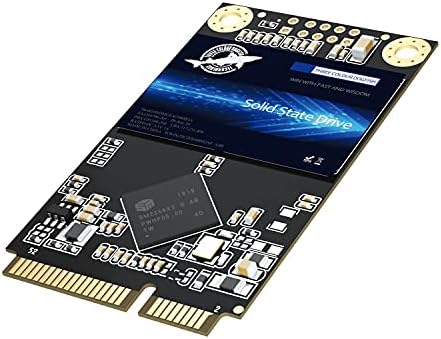 Dogfish MSATA SSD 64GB 3D NAND MLC SATA III 6 GB/S, MSATA Внатрешен погон на цврста состојба - Компатибилен со лаптоп за десктоп компјутер
