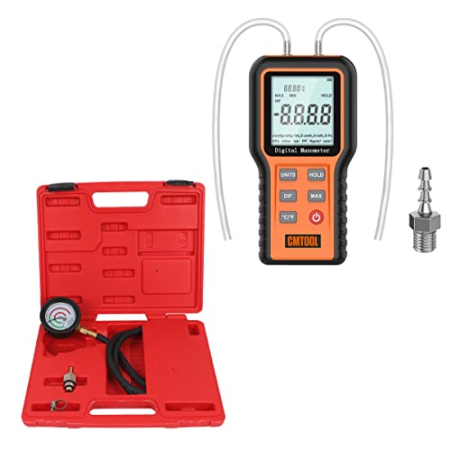 Тестер за притисок на гас на манометар Дигитален мерач на притисок на воздухот Диференцијален мерач на притисок HVAC, тестер за