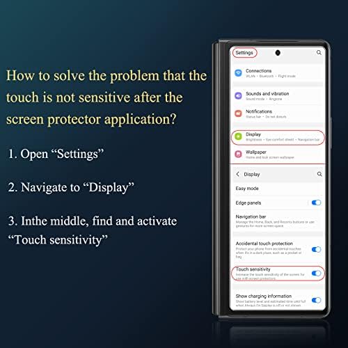 Lywhl [2 + 2 пакет] за Samsung Galaxy Z Fold 4 Предниот заштитен екран за приватност на екранот за приватност Пријателски 9H тврдостално