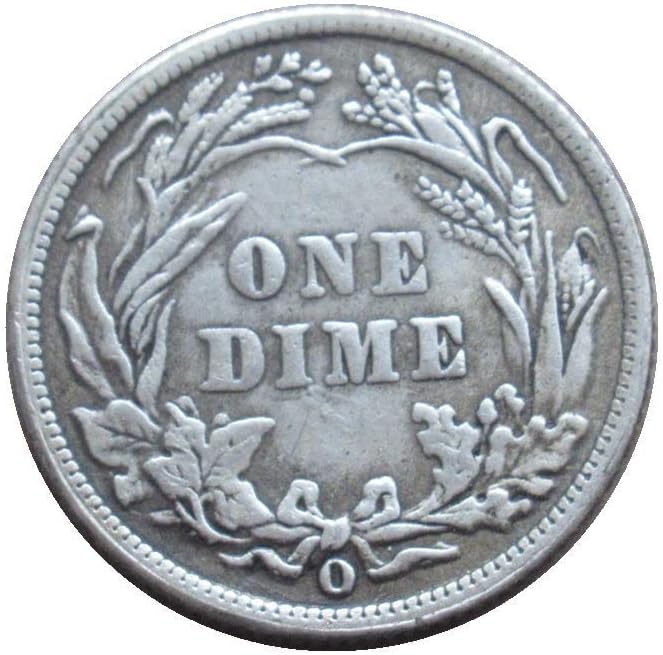 Американски бербер 10 центи 1903 година со реплика комеморативна монета од сребро