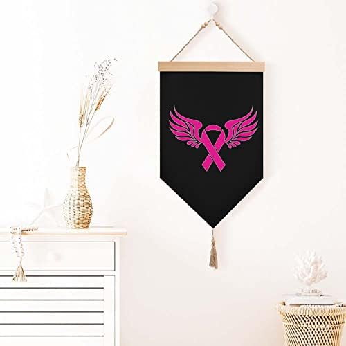 Nudquio карцином на дојка розова лента памучна постелнина висина знаме знак за сликање слика за домашна градинарска тремот декорација