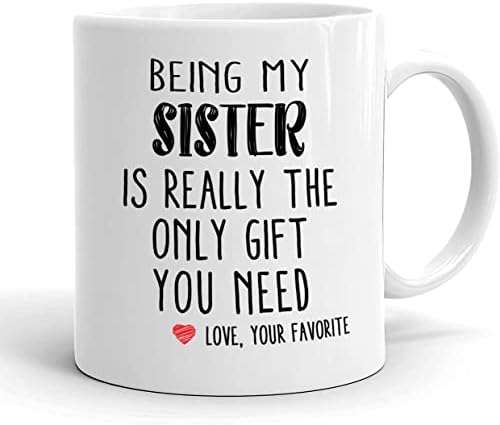 Да Се Биде Сестра Ми Е Навистина Единствениот Подарок Што Ви Треба Кригла-Смешен Подарок За Сестрински Чаши За Кафе-Подарок За Роденден