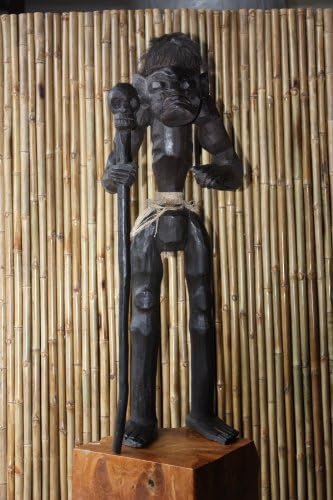 Главен Ловец Примитивен Воин со Череп 40 - Племенска Уметност | lge24003100